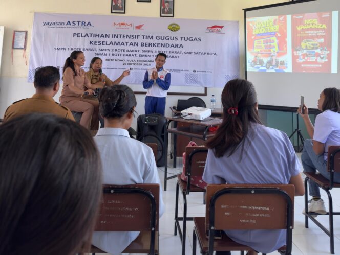 MPM Honda Jatim Ajak Guru di Rote Barat & Takari NTT Jadi Pelopor #Cari_Aman di Sekolah
