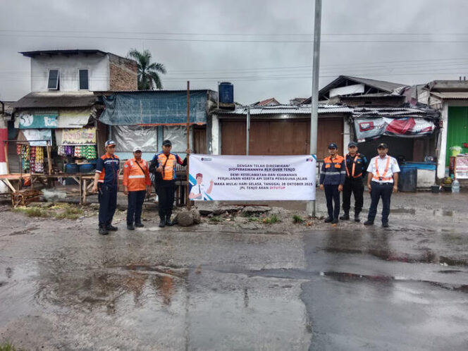 KAI Daop 1 Jakarta Sosialisasikan Penutupan JPL 148 Tenjo, Imbauan Flyover