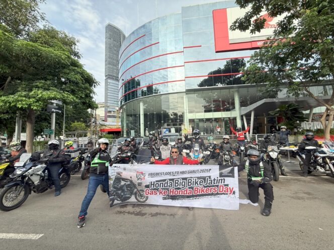 
MPM Honda Jatim Lepas Konsumen dan Komunitas Big Bike Honda Menuju Honda Bikers Day 2025 di Garut