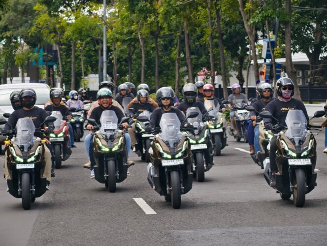 
Sunmori Ride New Honda ADV160, Konsumen Nikmati Serunya Touring dan Gathering