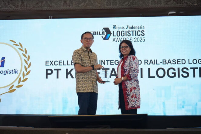 
KAI Logistik Raih Penghargaan “Excellence in Integrated Rail-Based Logistics Solutions” di Bisnis Indonesia Logistics Awards (BILA) 2025