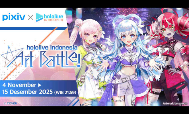
pixiv × hololive Indonesia Gelar “hololive Indonesia Art Battle!