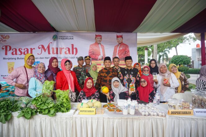 
Pemkot Pasuruan Gelar Pasar Murah Jelang Ramadan, Stok Bahan Pokok Dipastikan Aman
