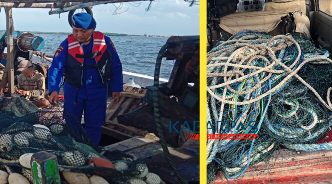 
Satpolairud Pasuruan Amankan Nelayan yang Gunakan Jaring Trawl